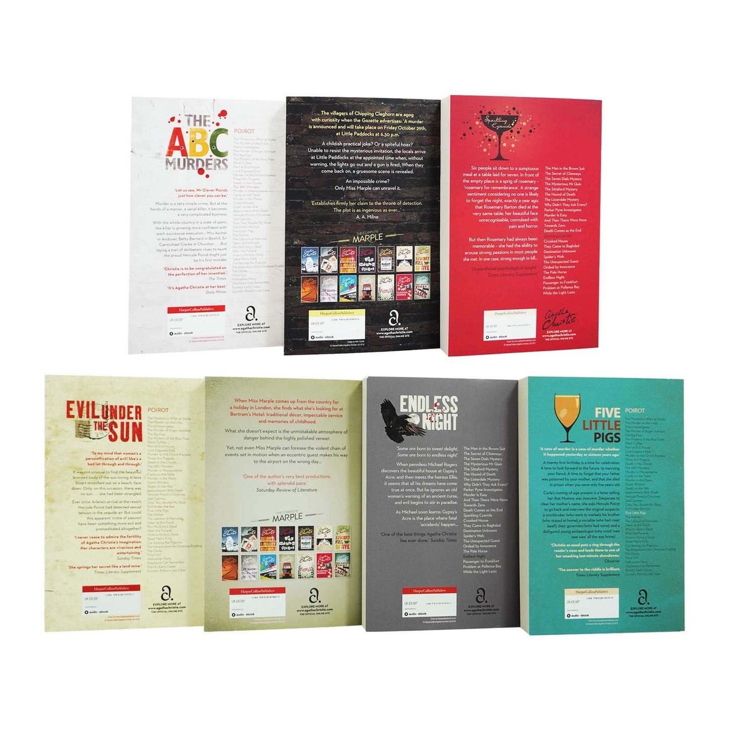 Seven Deadly Sins 7 Books Box Set Collection by Agatha Christie - Adult - Paperback