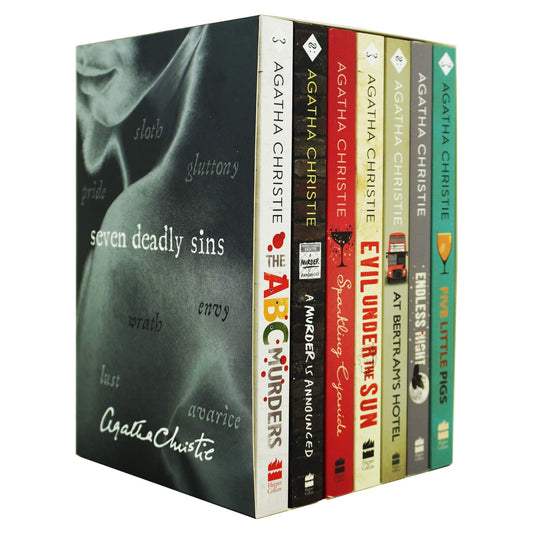 Seven Deadly Sins 7 Books Box Set Collection by Agatha Christie - Adult - Paperback