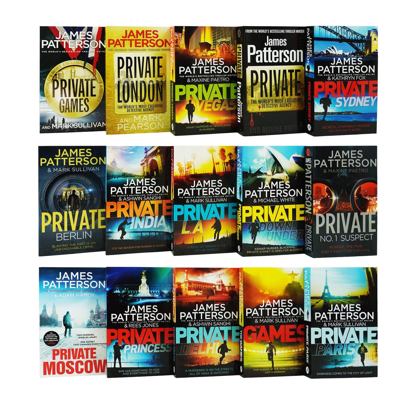 Private Series 15 Books Collection Set by James Patterson - Adult - Paperback