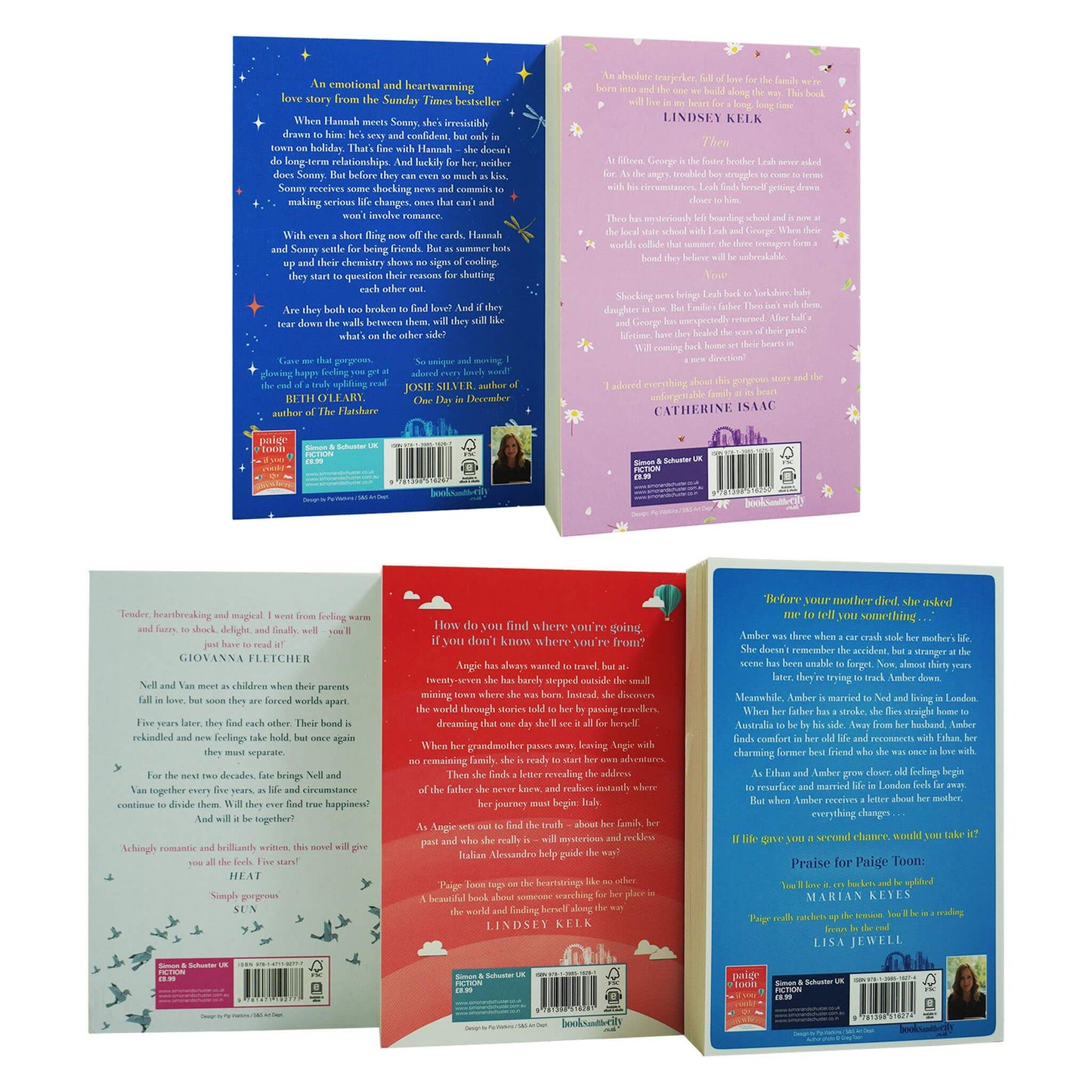 Paige Toon Collection 5 Books Set - Adult - Paperback