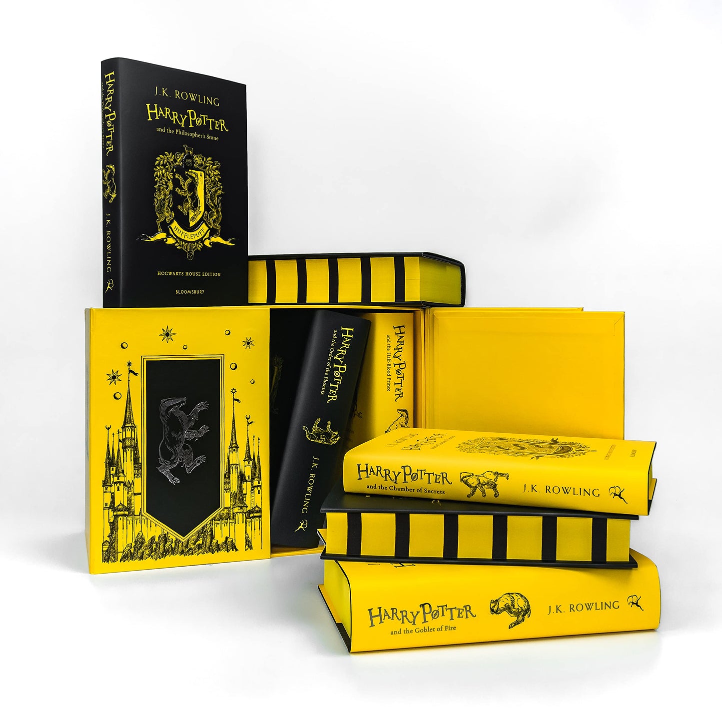 Harry Potter: Hogwarts House Editions - Hufflepuff 7 Books Box Set by J.K. Rowling - Ages 9+ - Hardback