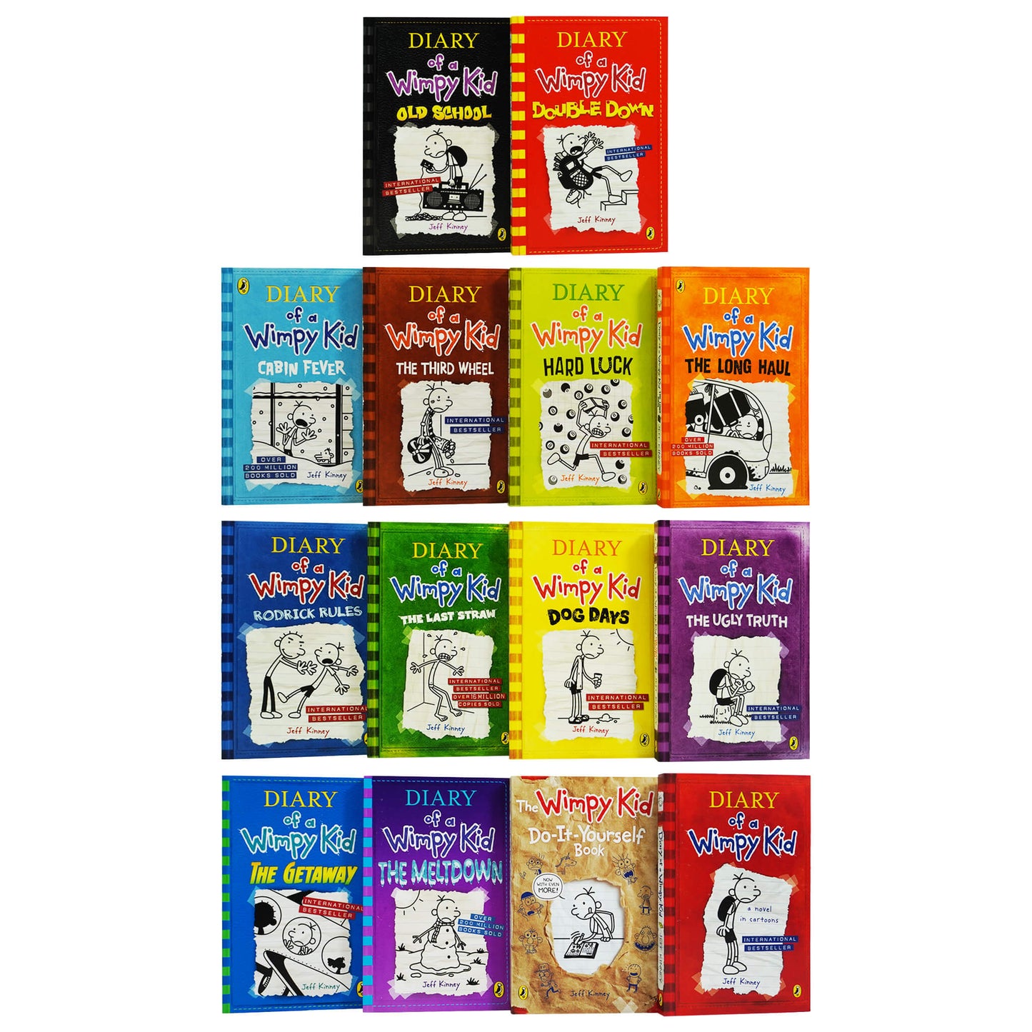 Diary of a Wimpy Kid 14 Books Collection Set by Jeff Kinney - Ages 7+ - Paperback