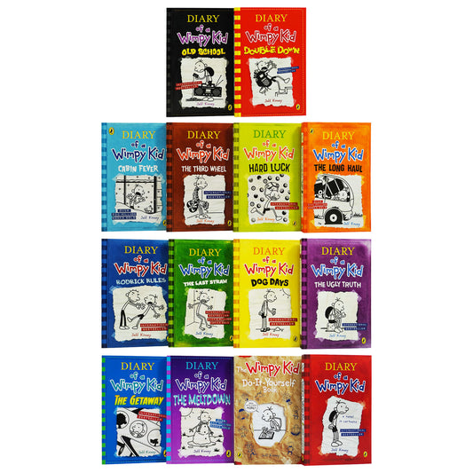 Diary of a Wimpy Kid 14 Books Collection Set by Jeff Kinney - Ages 7+ - Paperback