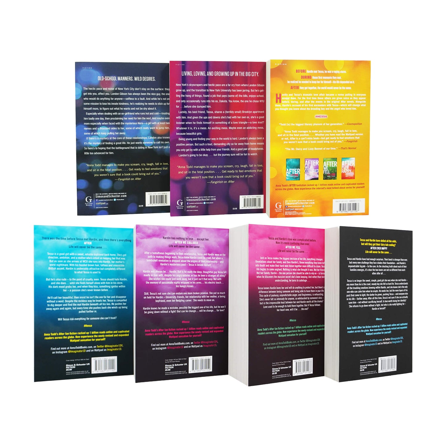 Anna Todd 7 Books Collection The After & The Landon Series - Young Adult - Paperback