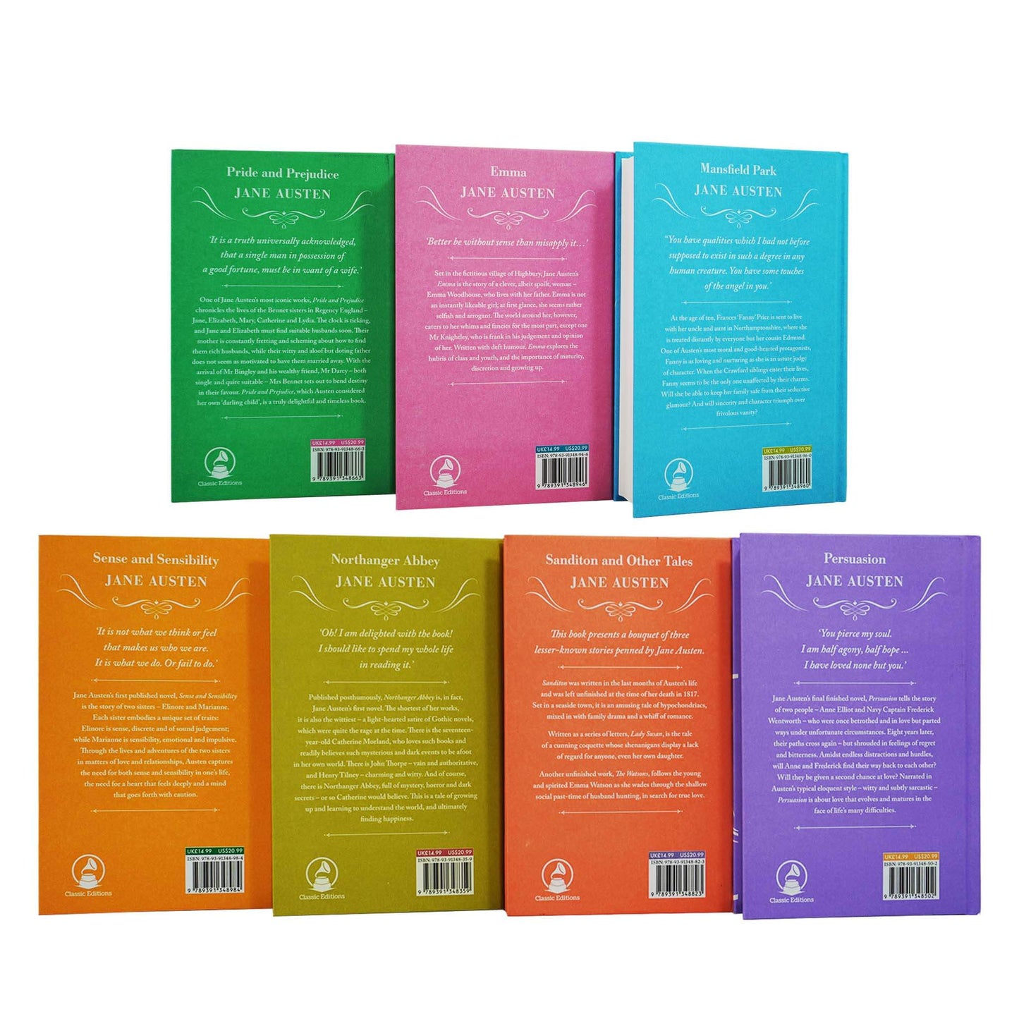 Jane Austen Complete 7 Books Deluxe Box Set - Fiction - Hardback