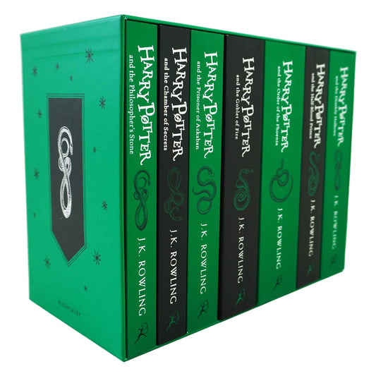 Harry Potter: Hogwarts House Editions - Slytherin 7 Books Box Set by J.K. Rowling - Ages 9+ - Paperback