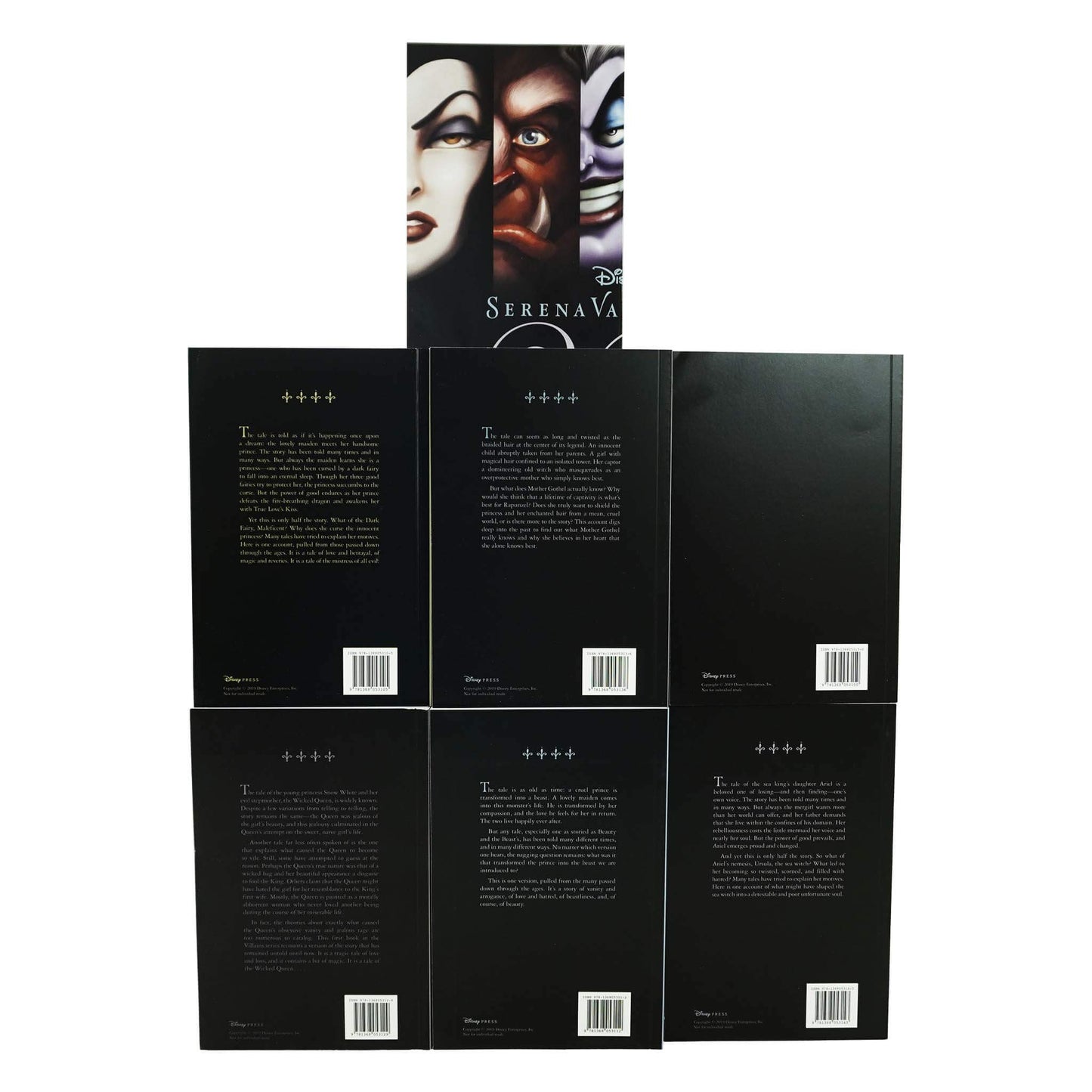 Disney Villains Collection by Serena Valentino Box Set of 5 Books, Poster & Journal - Ages 6-9 - Paperback