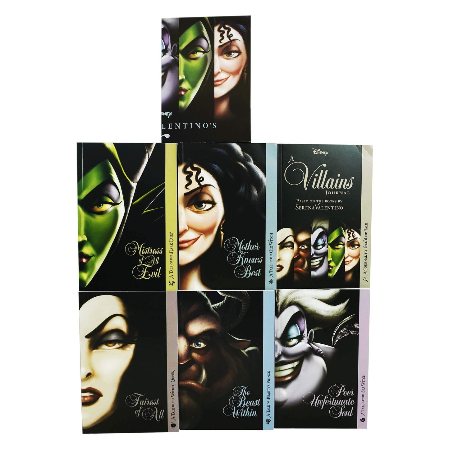 Disney Villains Collection by Serena Valentino Box Set of 5 Books, Poster & Journal - Ages 6-9 - Paperback