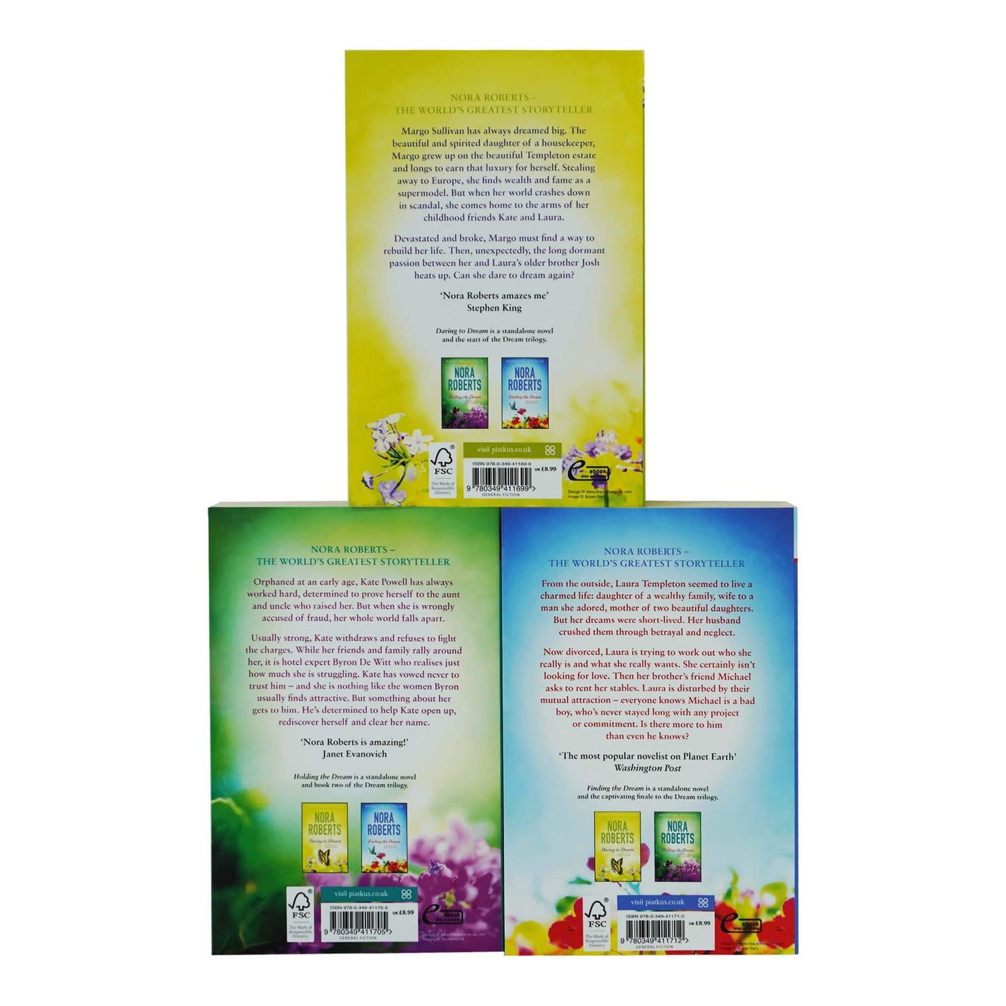 Nora Roberts Dream Trilogy Collection 3 Books Set - Fiction - Paperback