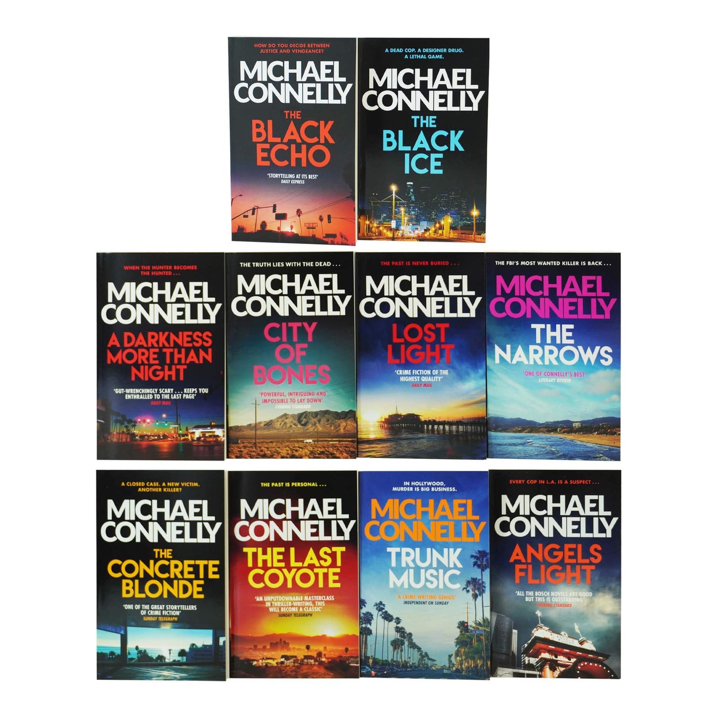 Harry Bosch by Michael Connelly: Books 1-10 Collection Set - Fiction - Paperback