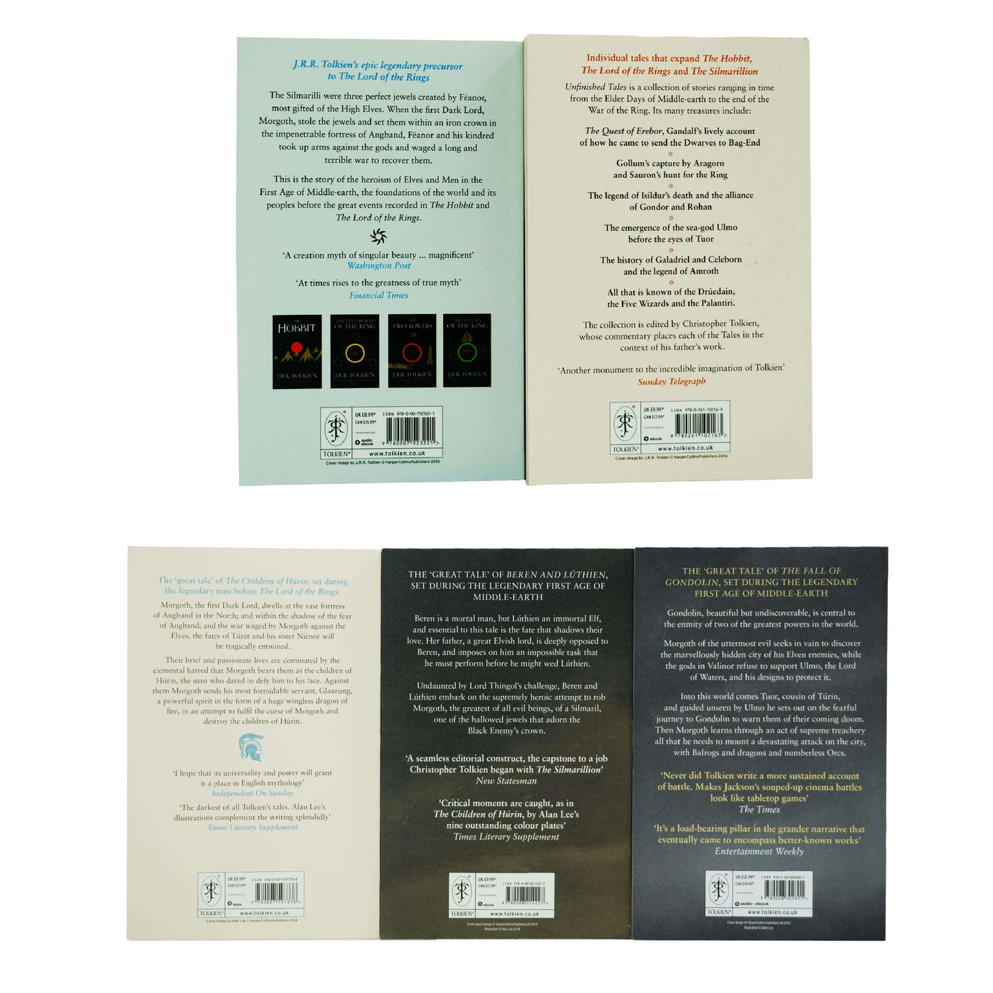 Tales of Middle-earth by J.R.R. Tolkien 5 Books Collection Set - Fiction - Paperback