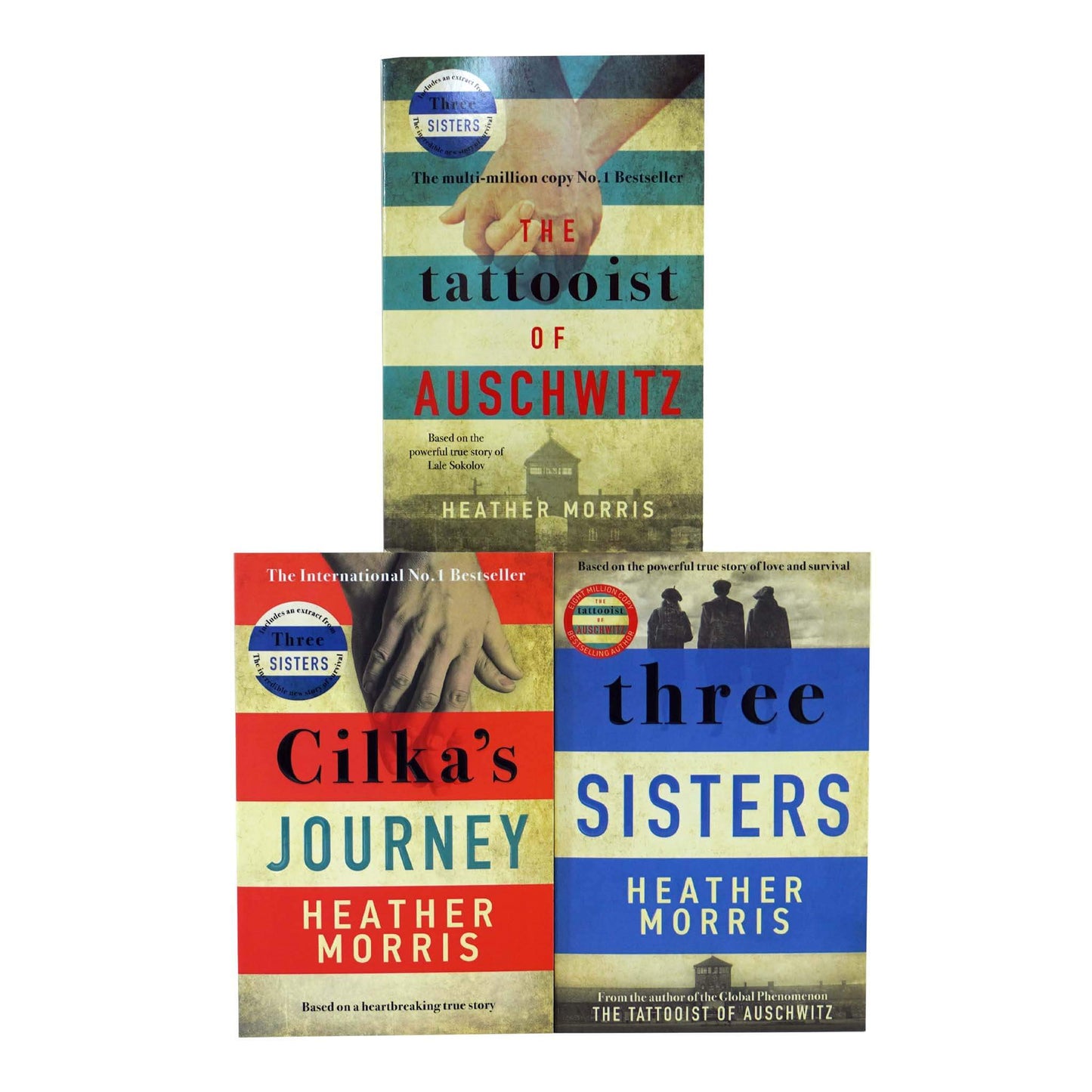 Tattooist of Auschwitz Collection 3 Books Set By Heather Morris - Fiction - Paperback