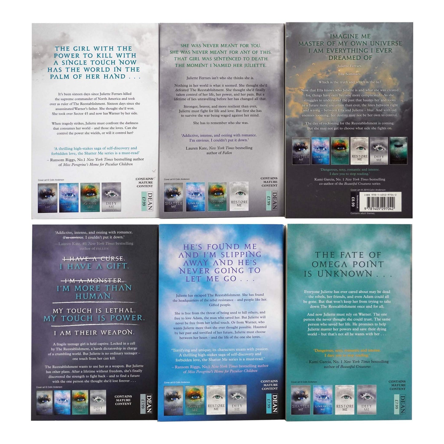 Shatter Me Series By Tahereh Mafi 6 Books Collection Set - Age 12+ - Paperback