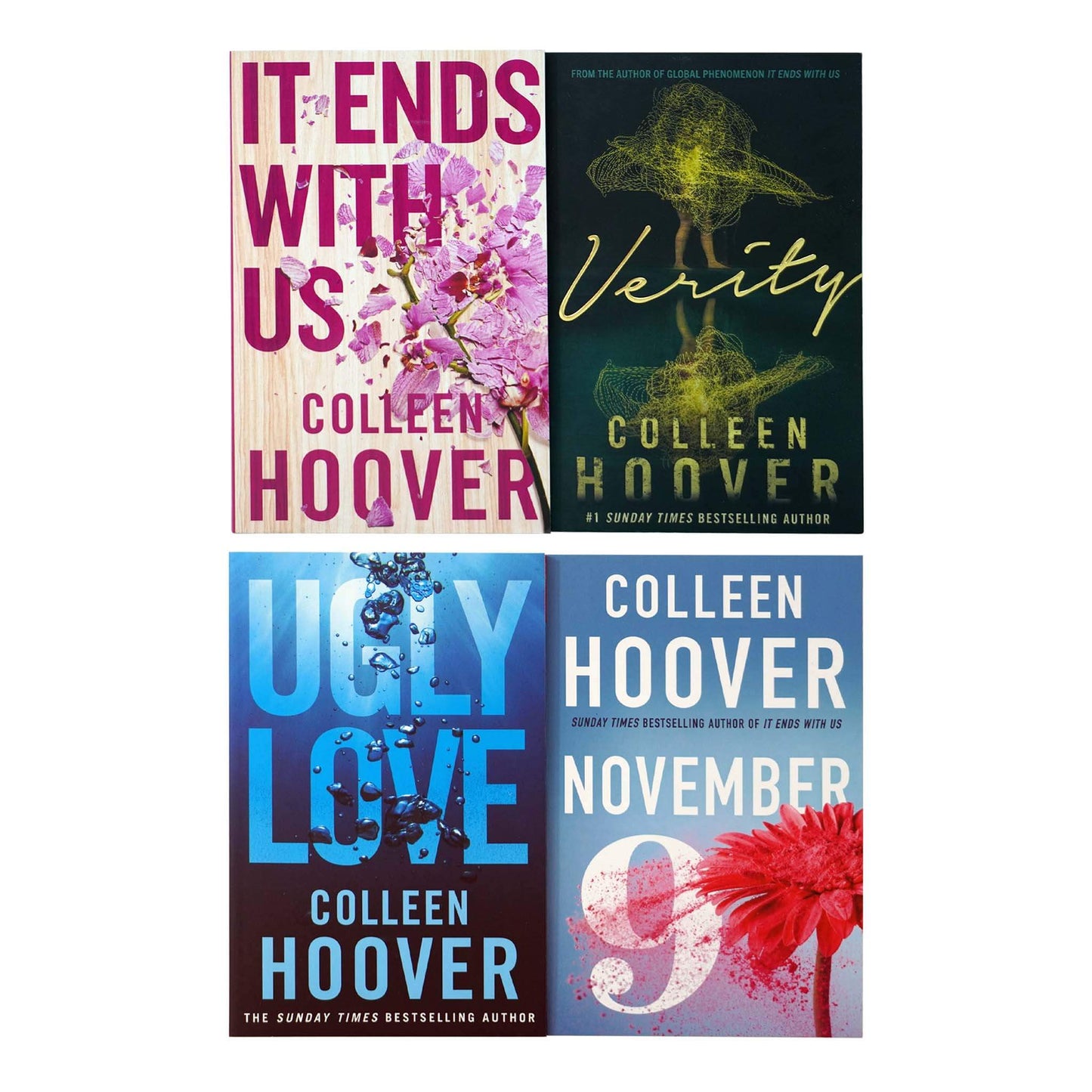 It Ends With Us by Colleen Hoover 4 Books Collection Set - Fiction - Paperback