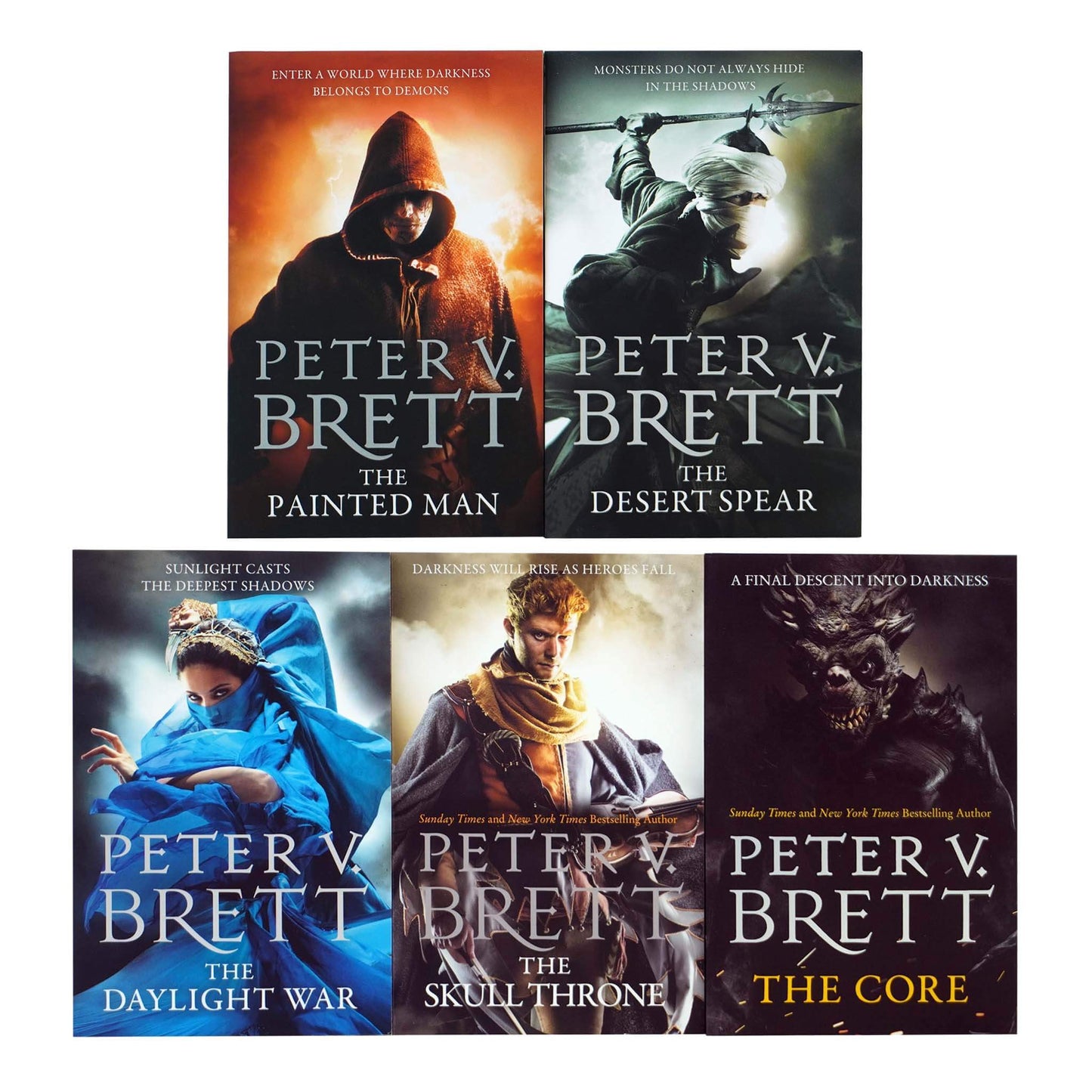 The Demon Cycle Series By Peter V. Brett 5 Books Collection Set - Fiction - Paperback