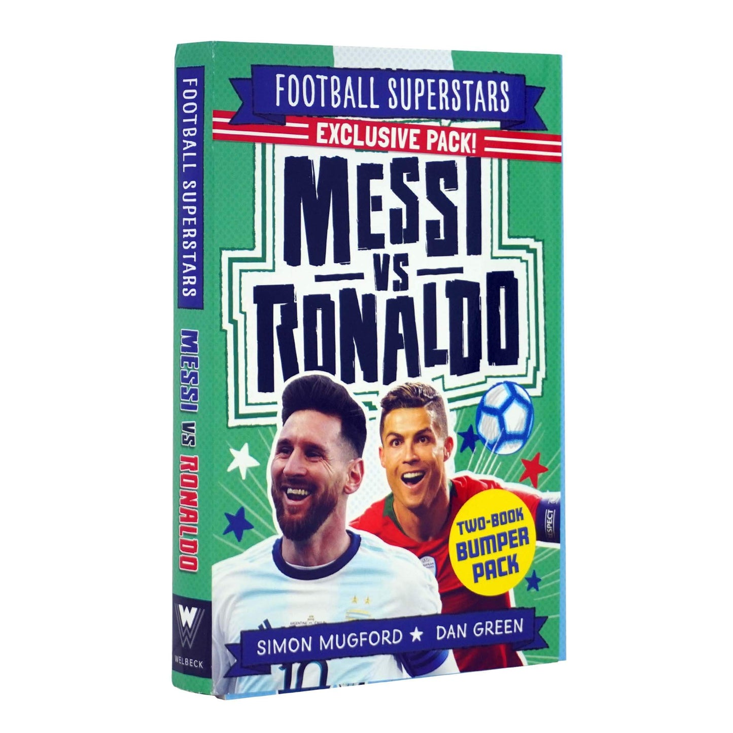 Football Superstars Series 2 Books Collection (MESSI VS RONALDO) By Simon Mugford - Ages 5 years and up - Paperback