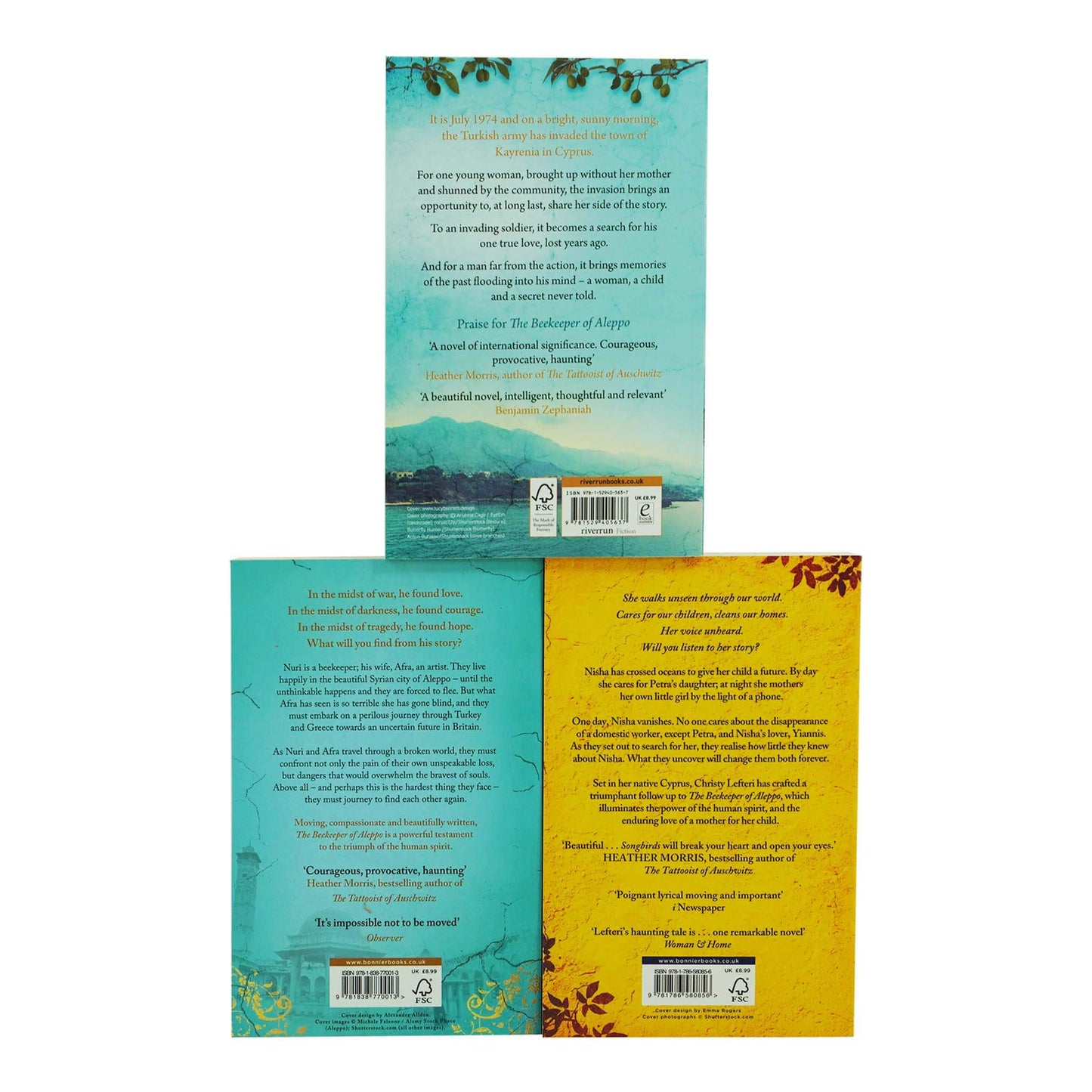 The Beekeeper of Aleppo by Christy Lefteri 3 Books Collection Set - Fiction - Paperback