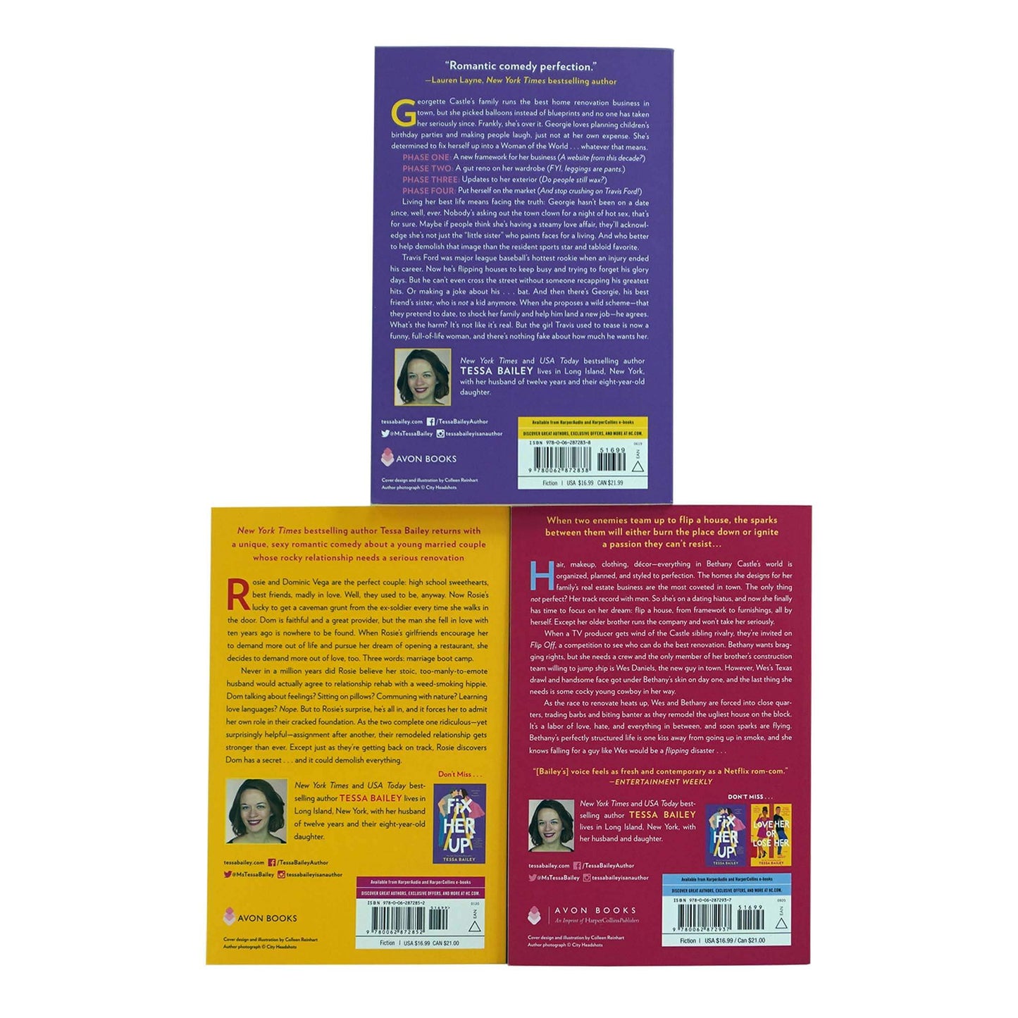 Hot And Hammered Series 3 Books Collection Set By Tessa Bailey - Fiction - Paperback