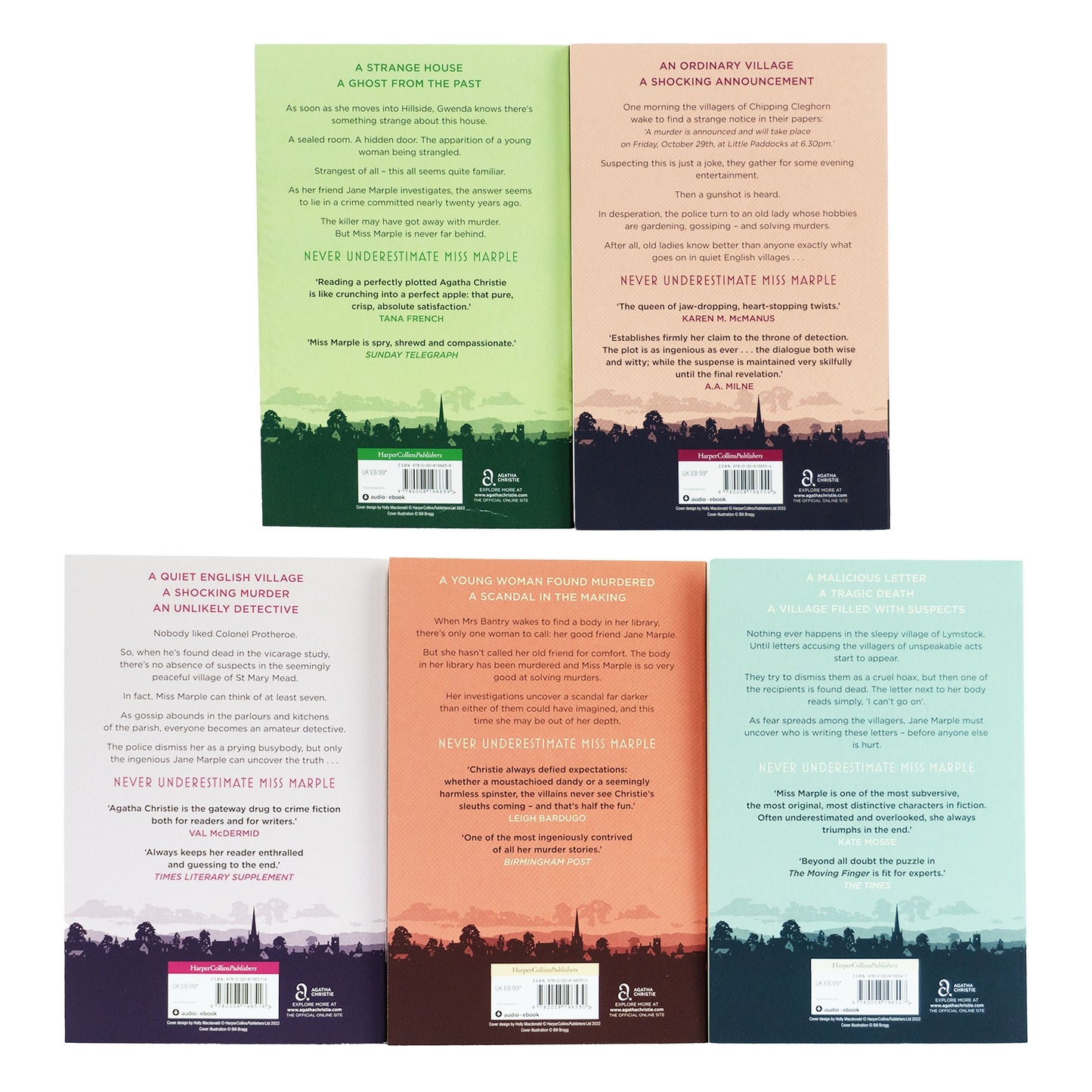 Miss Marple Collection 1 by Agatha Christie: 5 Books Box Set - Fiction - Paperback