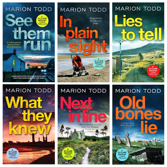 Detective Clare Mackay Series By Marion Todd 6 Books Collection Set - Fiction - Paperback