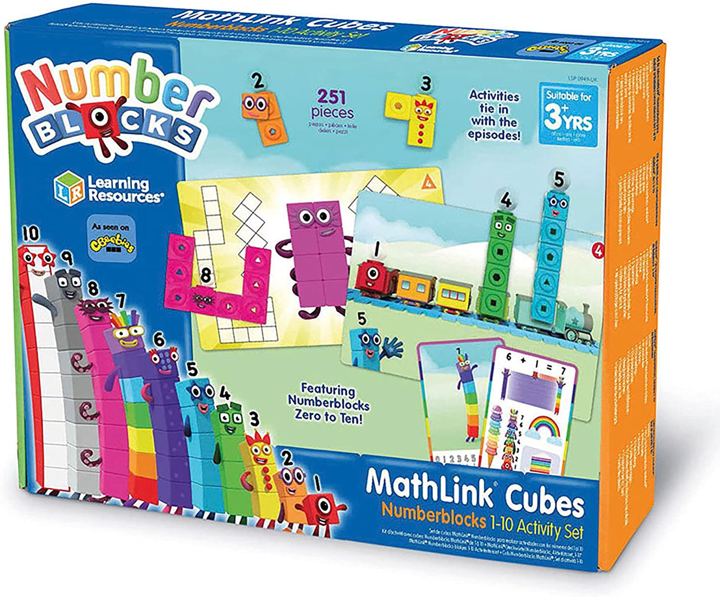 MathLink Cubes Numberblocks 1-10 Activity Set by Learning Resources - Ages 3+