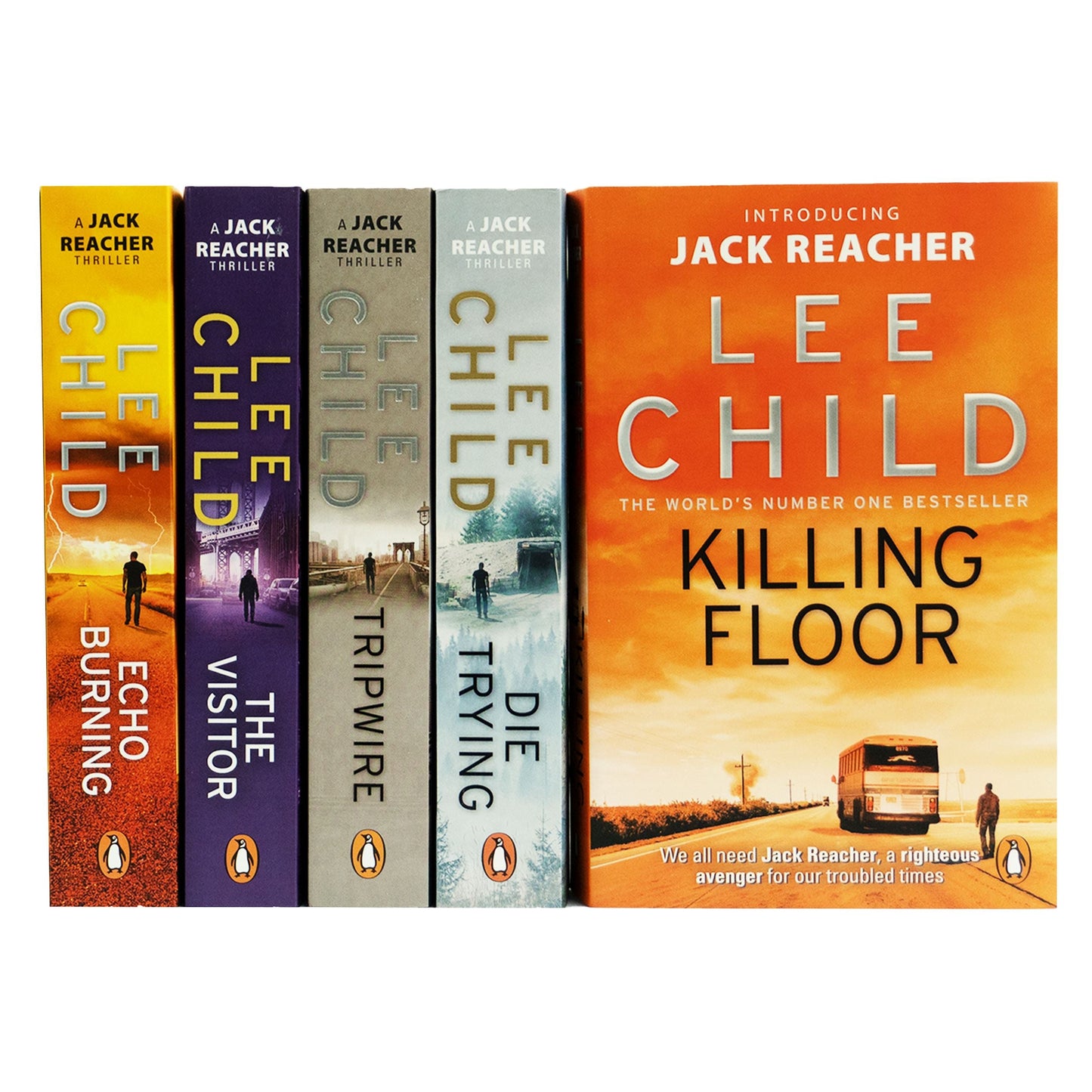 Jack Reacher by Lee Child: Books 1-5 Collection Set - Fiction - Paperback