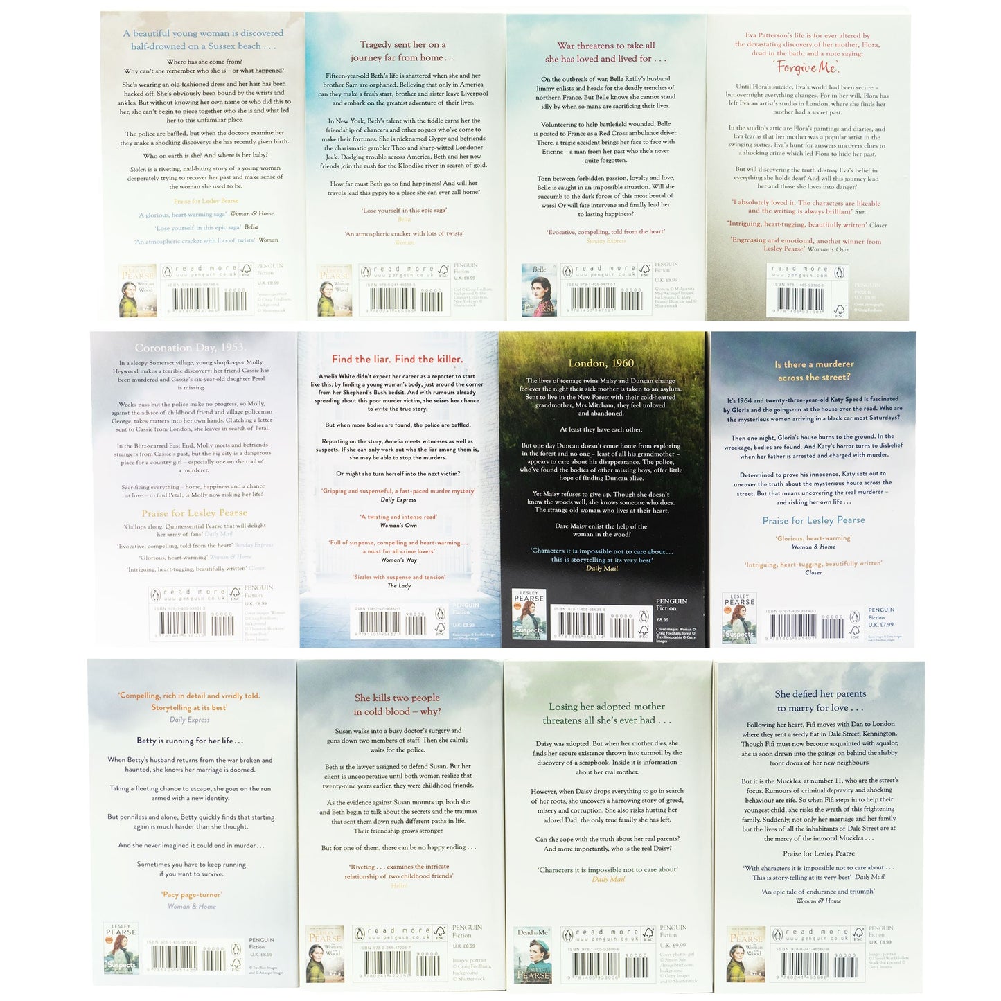 Lesley Pearse Collection 12 Books Set - Fiction - Paperback