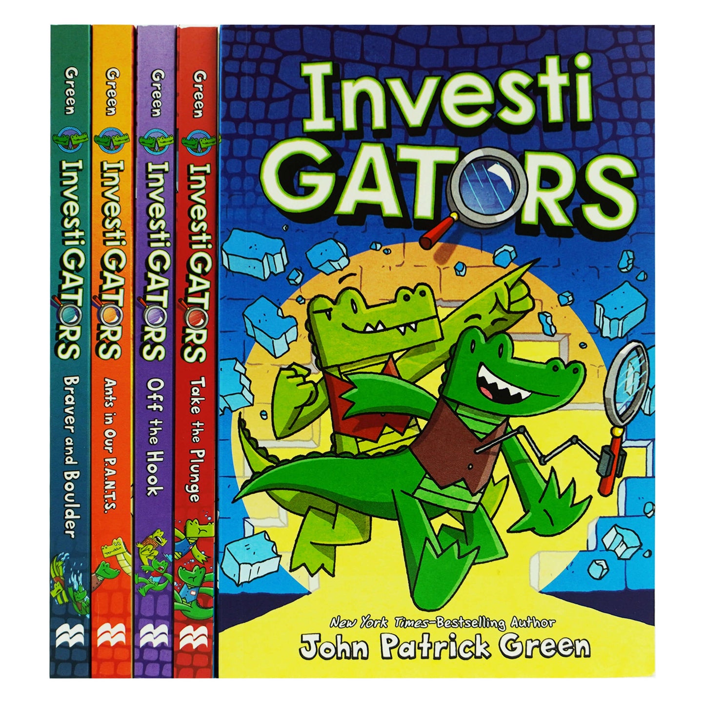 InvestiGators Series by John Patrick Green 5 Books Collection Set - Ages 7-9 - Paperback