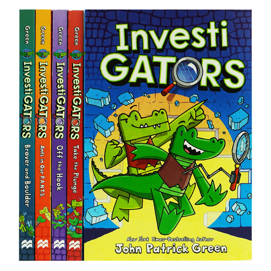 InvestiGators Series by John Patrick Green 5 Books Collection Set - Ages 7-9 - Paperback
