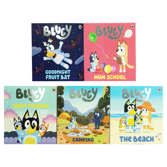 Bluey 5 Picture Books Collection Set - Ages 3-7 - Paperback