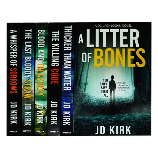 DCI Logan Crime Thrillers Series by JD Kirk 6 Books Collection Set (Book 1-6) - Fiction - Paperback