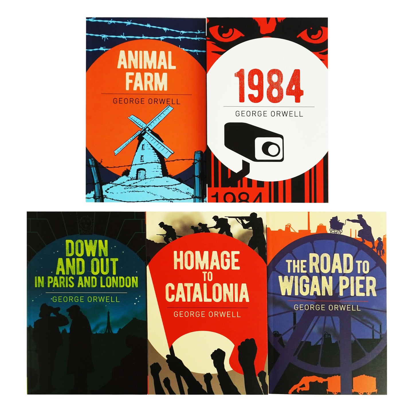 The Classic George Orwell Collection 5 Books Box Set - Fiction - Paperback