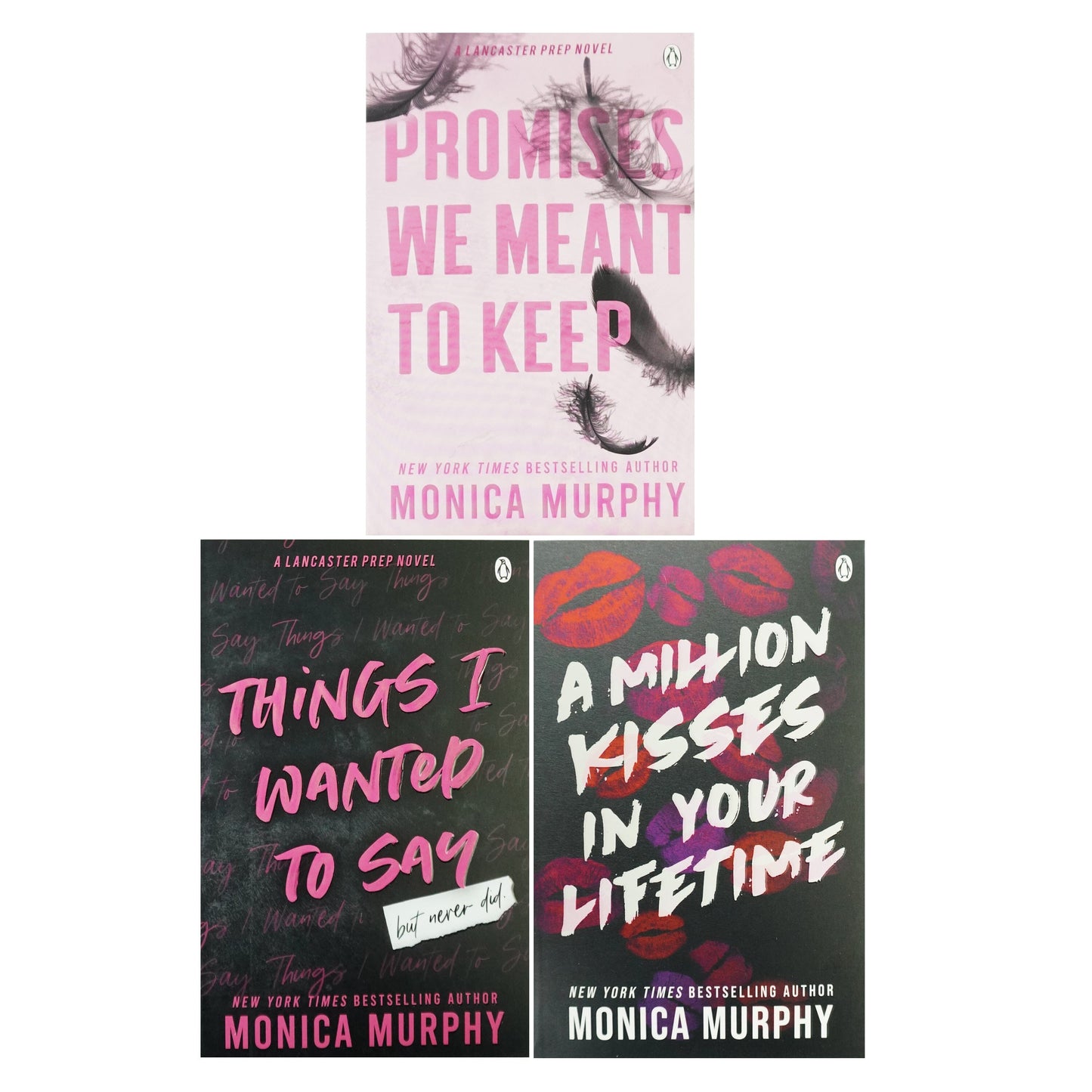 Lancaster Prep Series by Monica Murphy 3 Books Collection Set - Fiction - Paperback