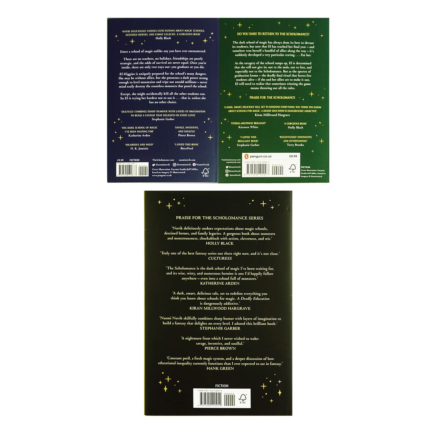 Scholomance Trilogy by Naomi Novik 3 Books Collection Set - Ages 15+ - Paperback/Hardback