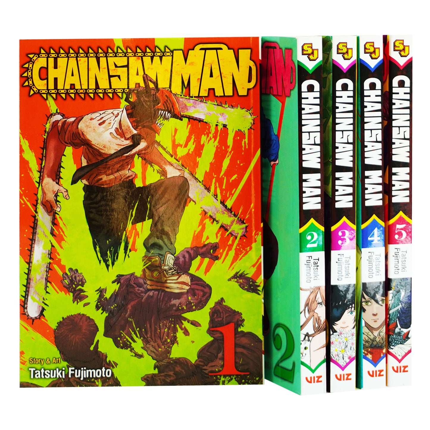 Chainsaw Man Series (Vol 1-5) by Tatsuki Fujimoto 5 Books Collection Set - Fiction - Paperback