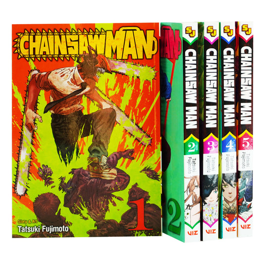 Chainsaw Man Series (Vol 1-5) by Tatsuki Fujimoto 5 Books Collection Set - Fiction - Paperback