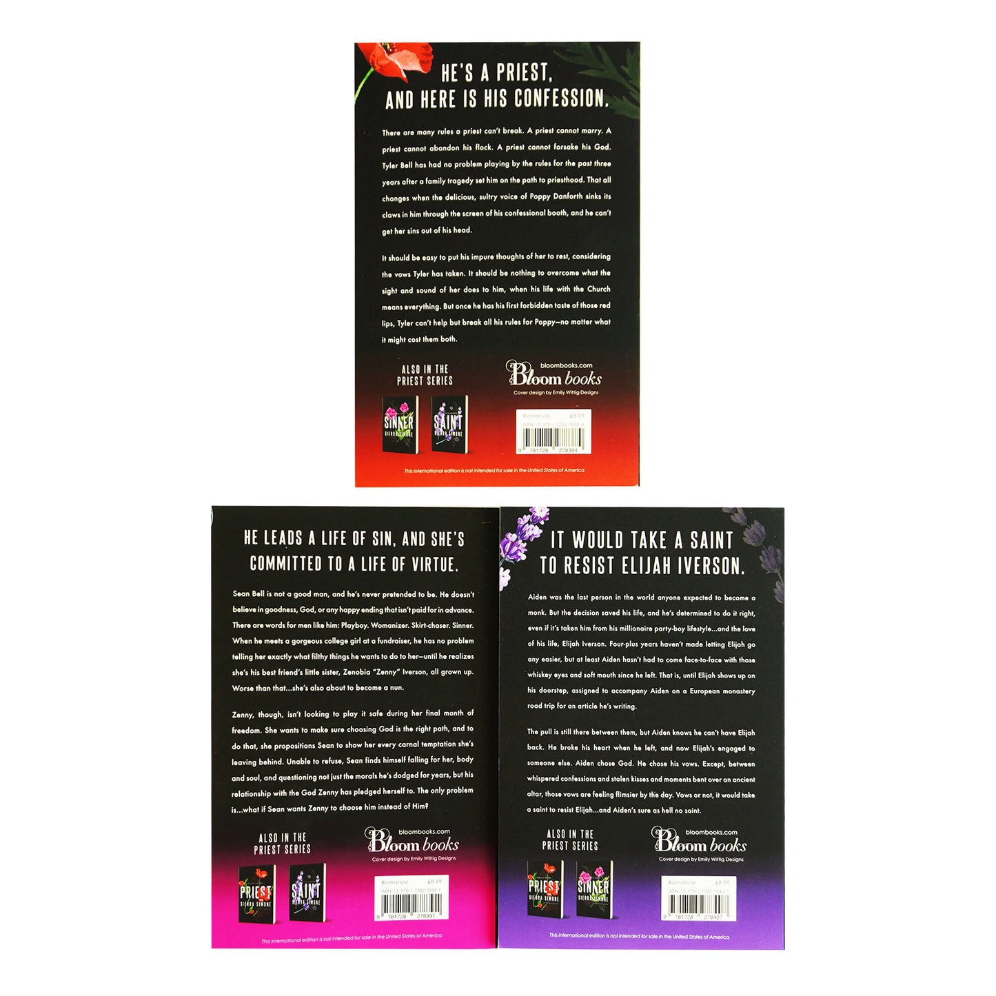 Priest Trilogy Series by Sierra Simone 3 Books Collection Set - Fiction - Paperback