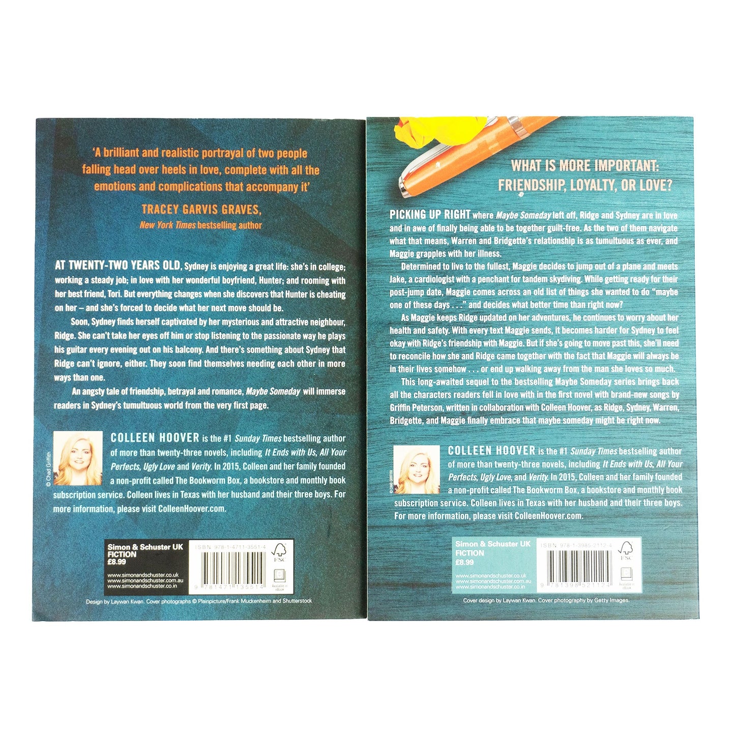 Maybe Someday Series By Colleen Hoover 2 Books Collection Set - Fiction - Paperback