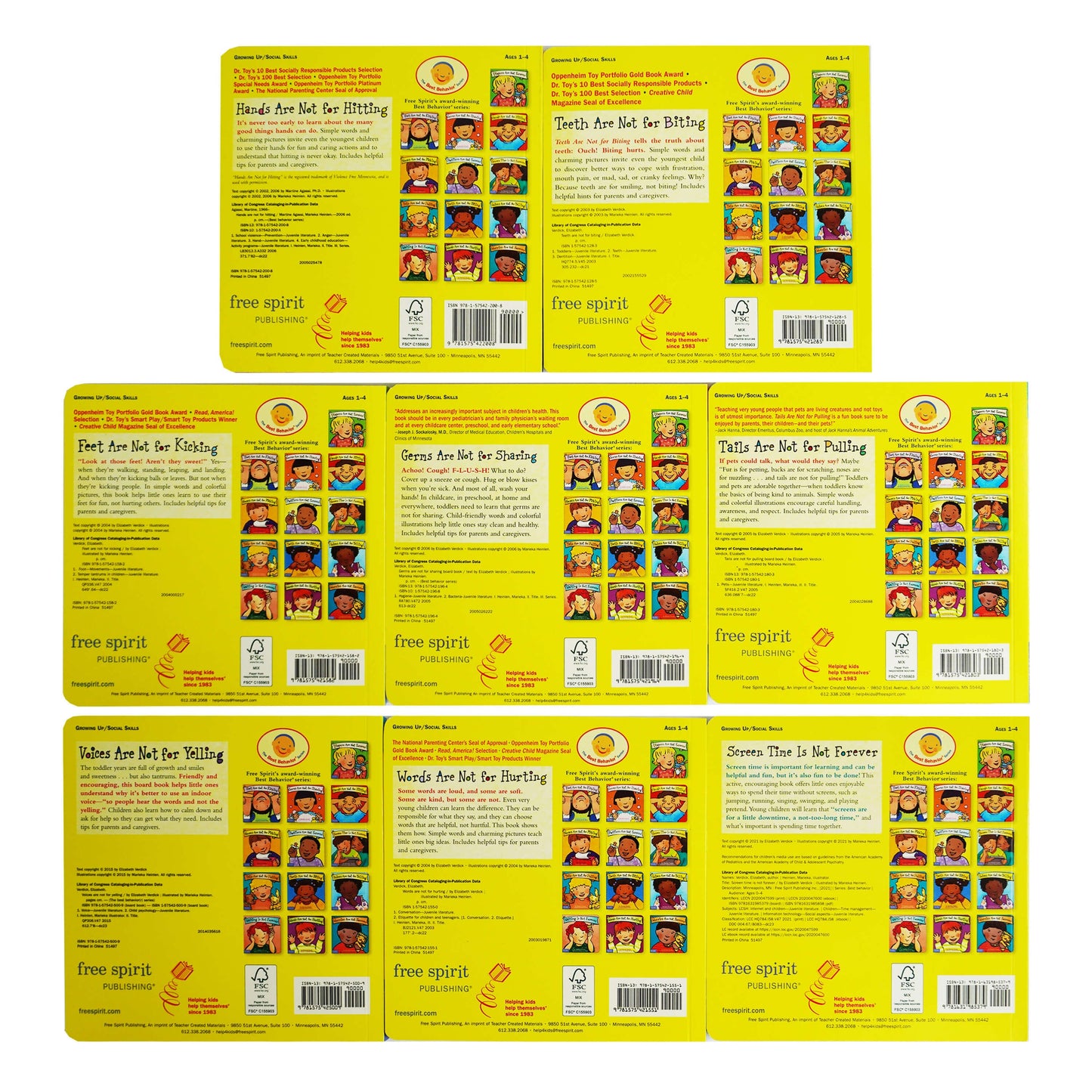 Best Behavior Series by Elizabeth Verdick & Martine Agassi 8 Books Collection Set - Ages 1-4 - Board Book