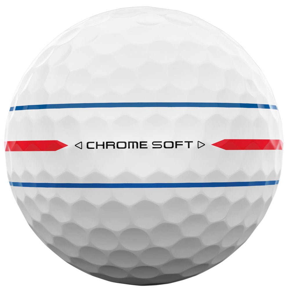Chrome Soft 360 Triple Track Golf Balls - Enhanced Performance 12-Pack