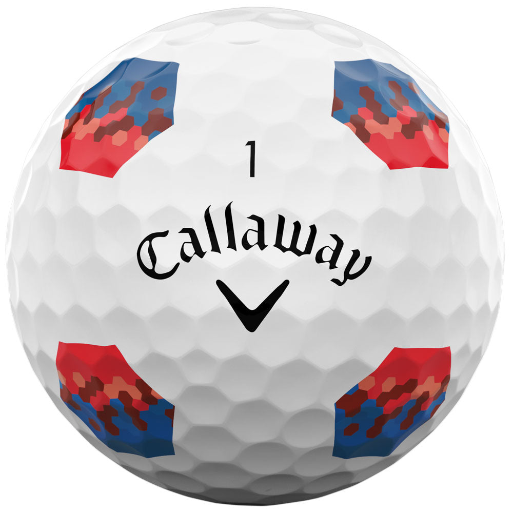 Chrome Soft TruTrack Golf Balls: White 12-Pack, Enhanced Alignment