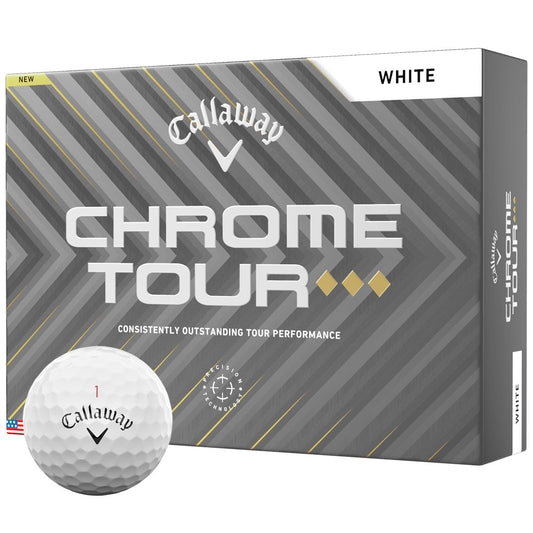 Chrome Tour TD Golf Balls: 12-Pack, Fast Core, Ultimate Tour Control