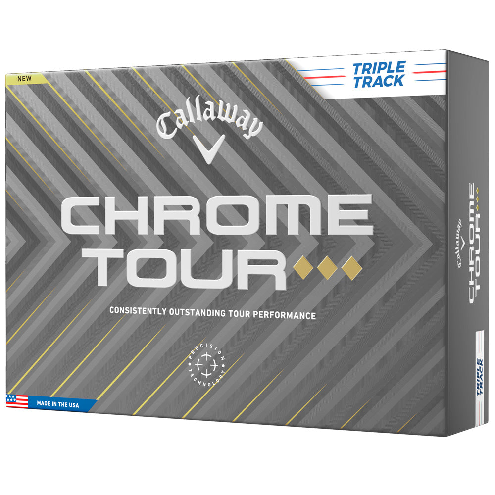Chrome Tour TD Golf Balls: Precision Alignment, Speed, Control, 12-Pack