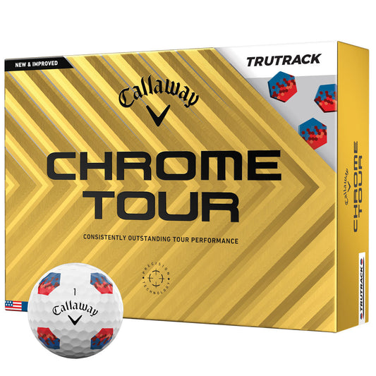 Chrome Tour TruTrack Golf Balls: Precision, Speed, and Control (12-Pack)