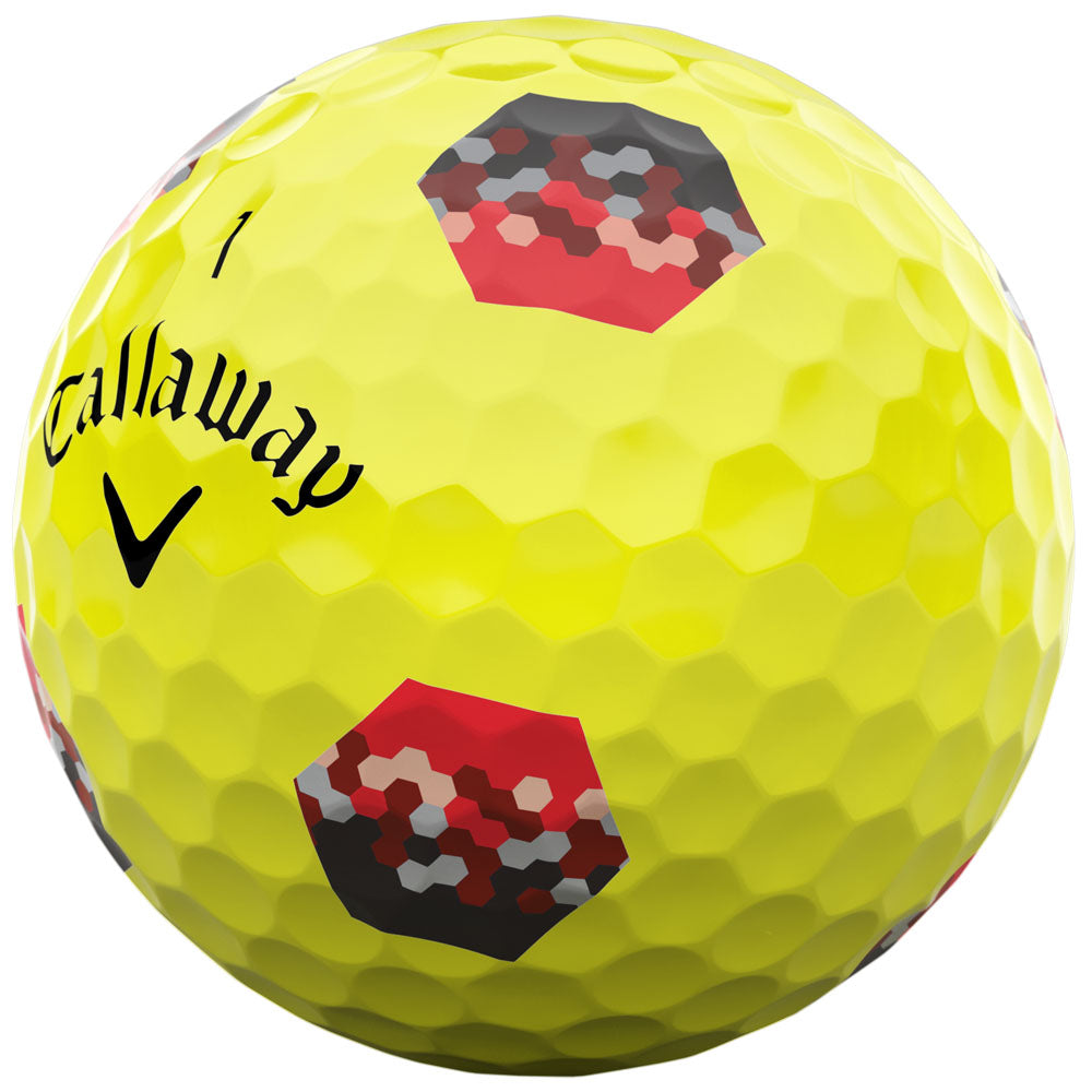 Chrome Tour TruTrack Yellow Golf Balls: Fast Speed, Tour Feel, Precision Alignment