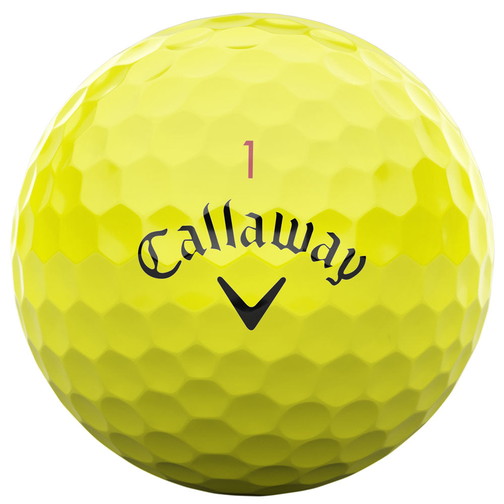 Chrome Tour X Yellow Golf Balls: Fast Core, Tour Urethane Cover, Incredible Control