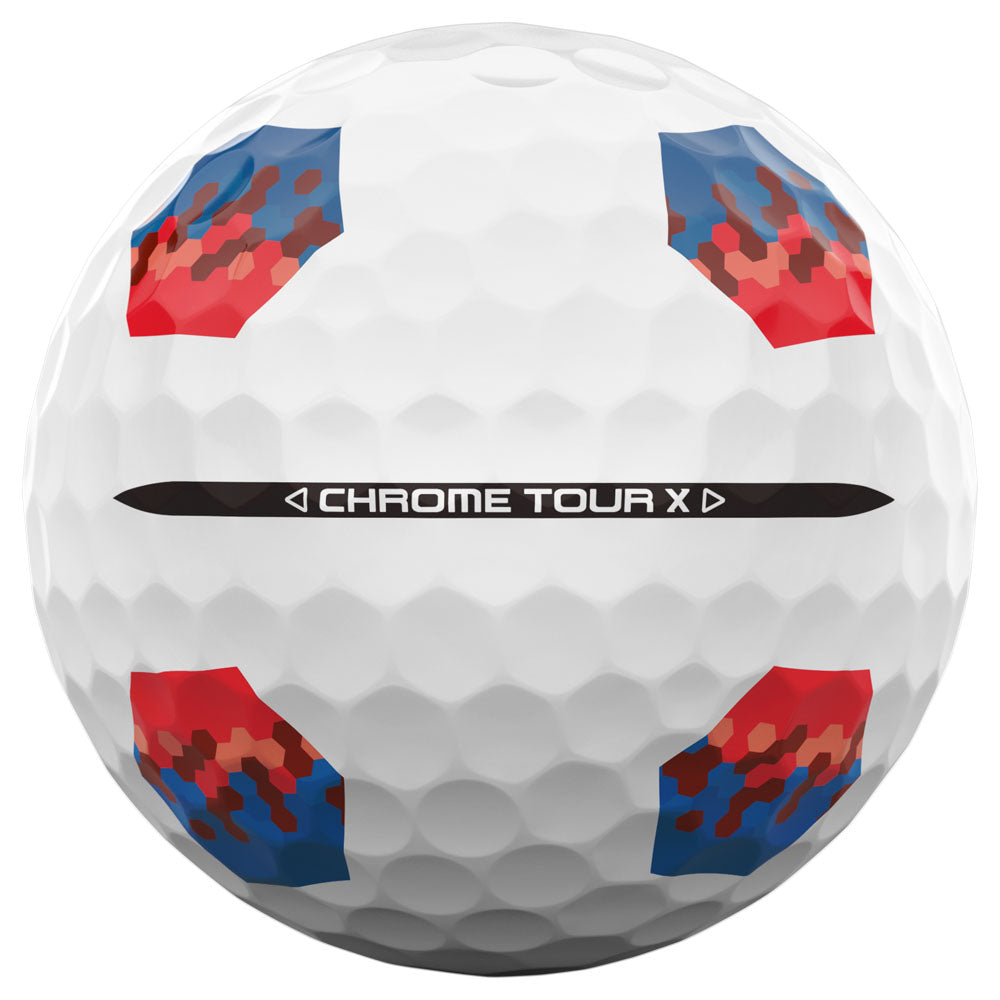 Chrome Tour X TruTrack Golf Balls: Ultimate Speed, Control, Precision Alignment, 12-Pack