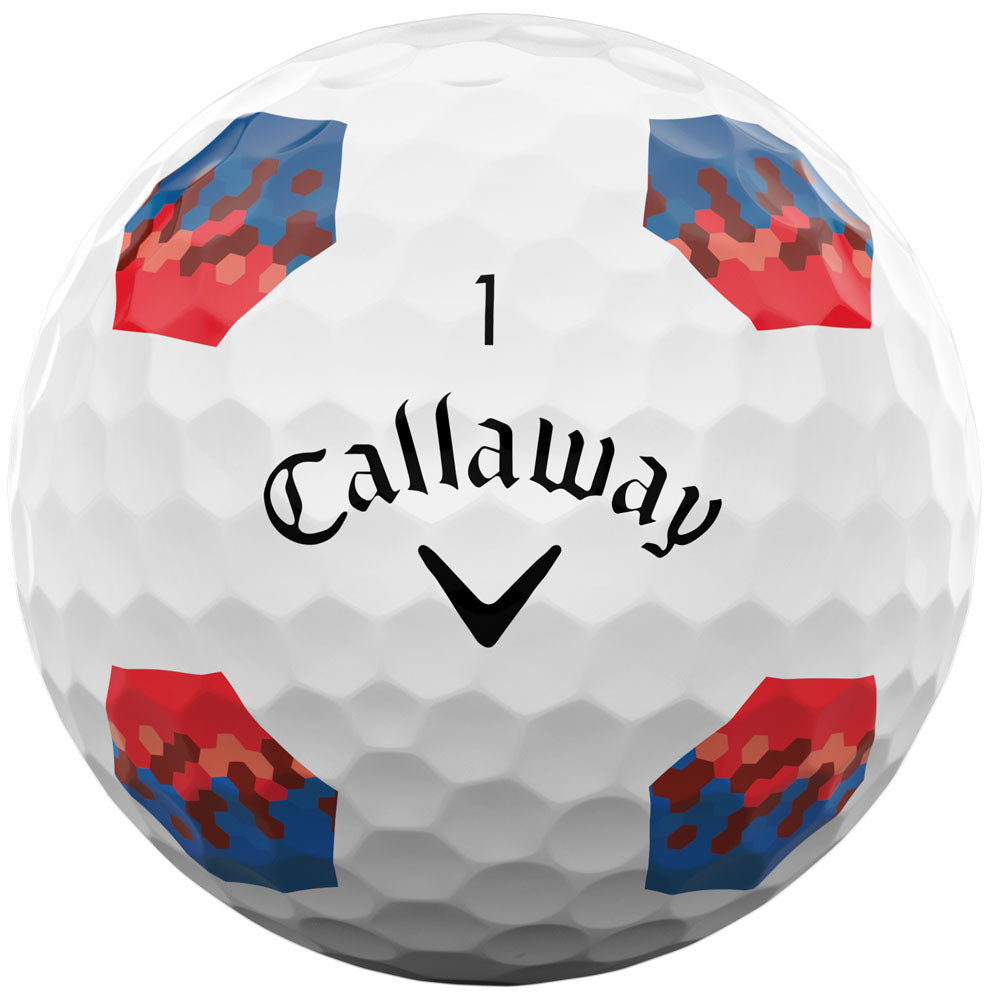 Chrome Tour X TruTrack Golf Balls: Ultimate Speed, Control, Precision Alignment, 12-Pack