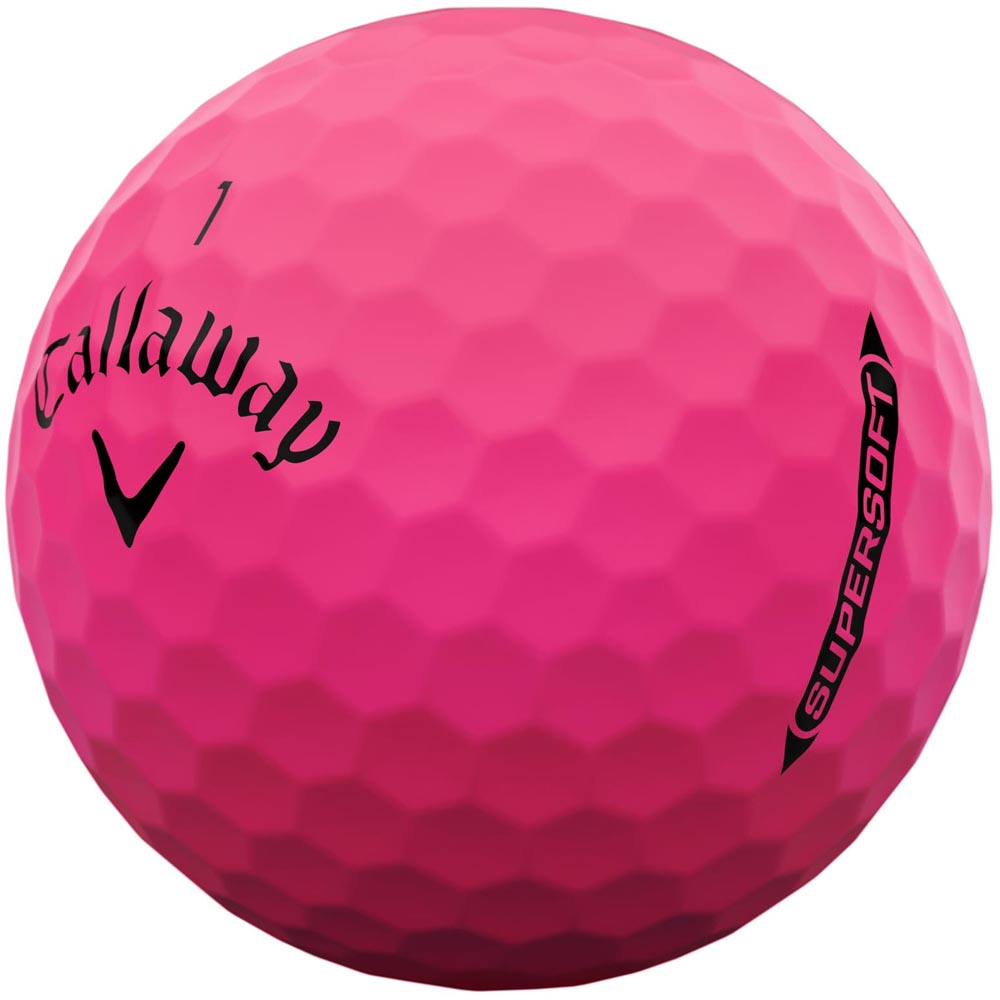Supersoft Golf Balls - Matte Pink - Long Distance, Soft Feel, Control