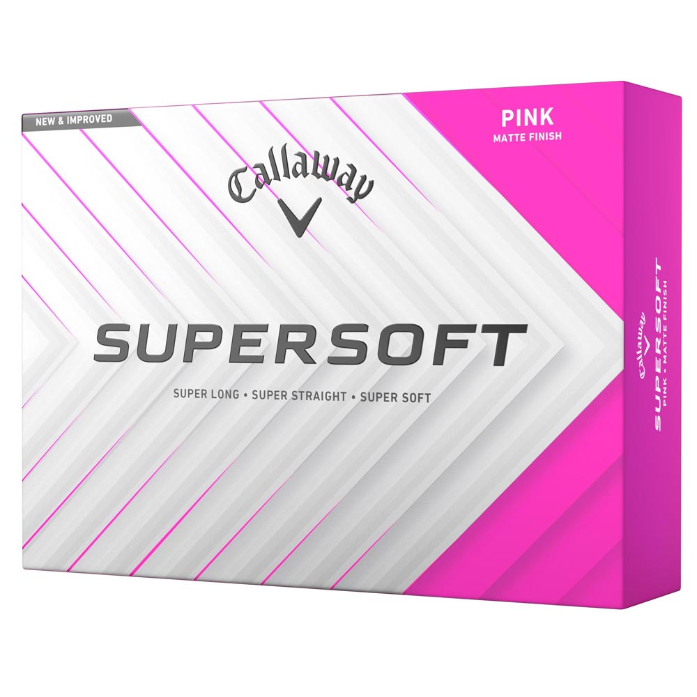 Supersoft Golf Balls - Matte Pink - Long Distance, Soft Feel, Control